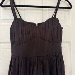 Abercrombie & Fitch Black Pleated Dress
